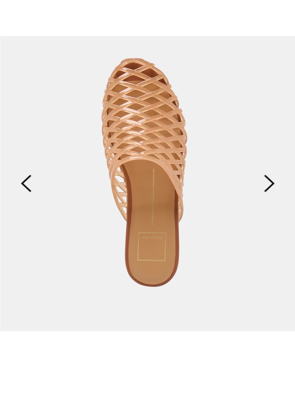 Dolce Vita Nude Woven Slide Sandal - Picture 2 of 3